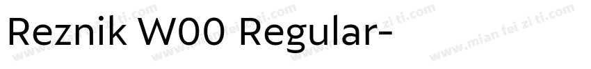 Reznik W00 Regular字体转换
